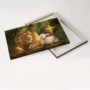 Jesus Landscape Poster Home Decor Gift - Lion King Lamb of God Lion of Judah Christian Decor 3