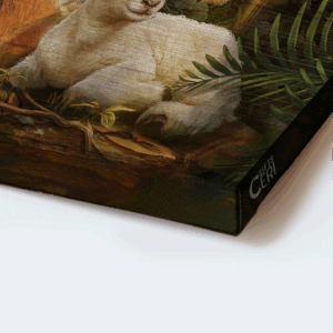 Jesus Landscape Poster Home Decor Gift - Lion King Lamb of God Lion of Judah Christian Decor 1