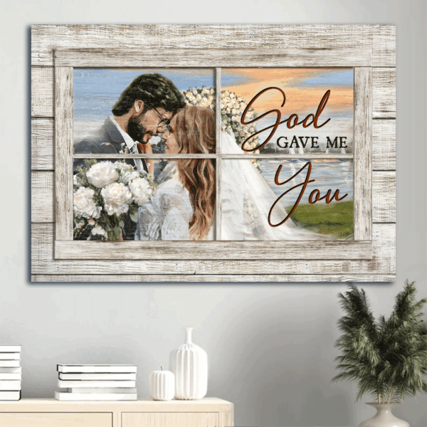 Jesus Landscape Poster Home Decor Gift – Beautiful Wedding Sunset White Rose Christian Wall Art