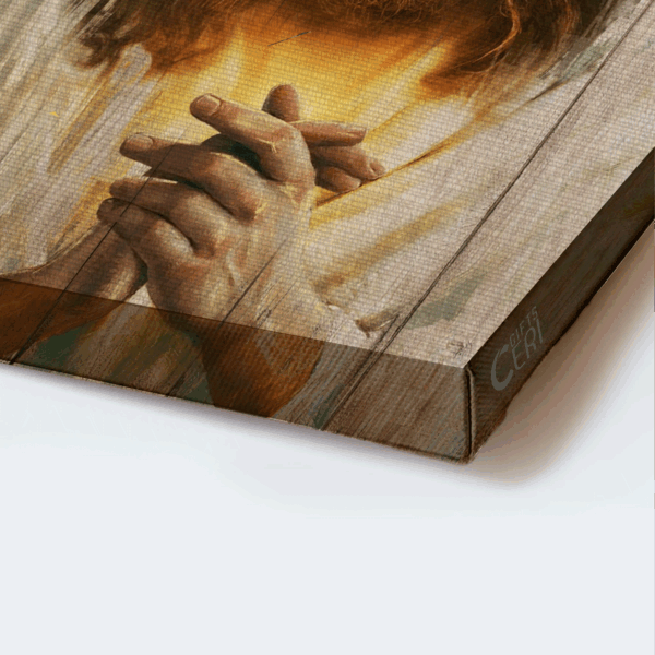 Jesus Landscape Poster – Inspirational Bible Verse Home Decor Gift for Christians – Trust in the Lord