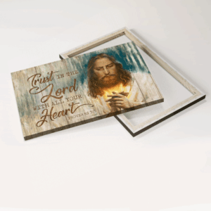 Jesus Landscape Poster - Inspirational Bible Verse Home Decor Gift for Christians - Trust in the Lord 1