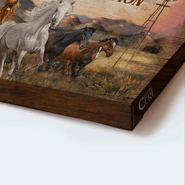 Christian Home Decor: Jesus Mountain Horse Windmill Poster – Inspirational Gift for Christians