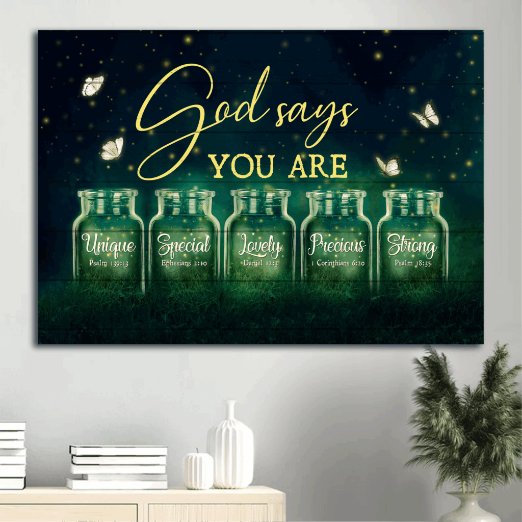 Jesus Landscape Poster: Night Firefly & Butterfly Home Decor Gift for Christian – Unique God-inspired Art Jesus Landscape Poster: Night Firefly & Butterfly Home Decor Gift for Christian – Unique God-inspired Art