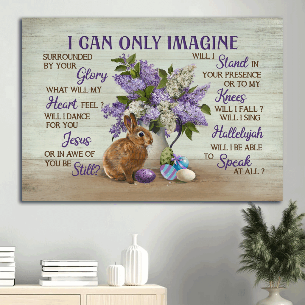 Jesus Landscape Poster: Beautiful Purple Flower Rabbit Drawing Easter Eggs Home Decor – Gift For Christian Jesus Landscape Poster: Beautiful Purple Flower Rabbit Drawing Easter Eggs Home Decor – Gift For Christian