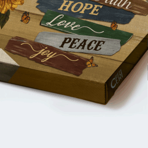 Jesus Landscape & Sunflower Monarch Butterfly Poster - Christian Home Decor Gift - Choose Faith 1