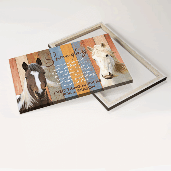 Jesus Landscape Poster: Beautiful Horse  Poster Home Decor Gift for Christian Home Decor – Everything Happens for a Reason