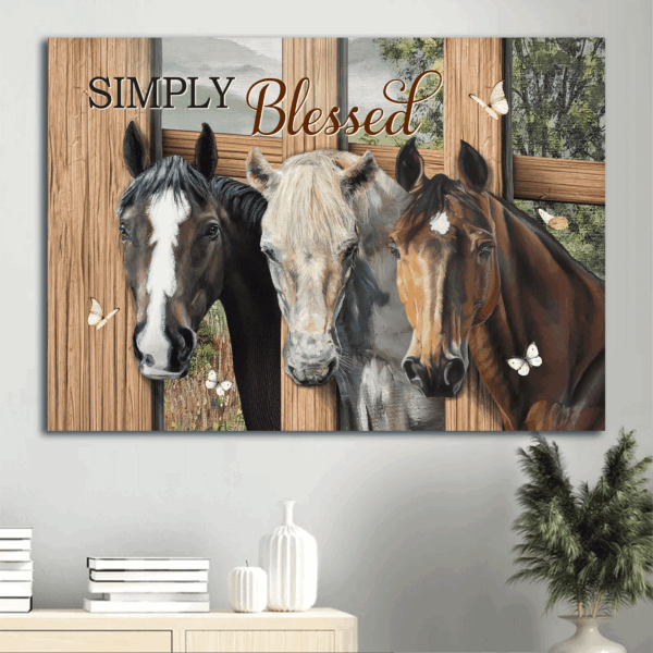 Jesus Landscape Poster: Beautiful Quarter Horse Drawing  Poster Home Decor Gift – Christian Home Decor Gift