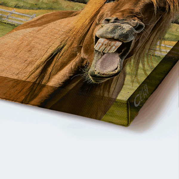 Jesus Landscape Poster: Horse Windmill Meadow  Poster Home Decor Gift Home Decor Gift for Christian