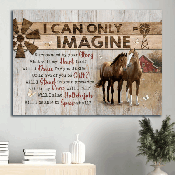 Jesus Landscape Poster Home Decor Gift – Horse Windmill Butterfly  Poster Home Decor Gift – Christian Gift