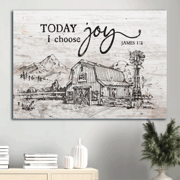 Jesus Landscape Poster: Beautiful Christian Gift with Joyful Sketch Painting
