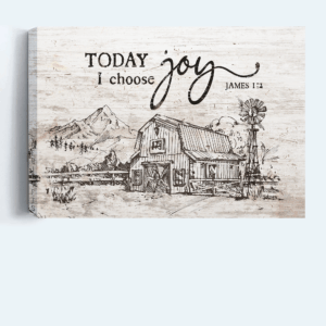 Jesus Landscape Poster: Beautiful Christian Gift with Joyful Sketch Painting 1