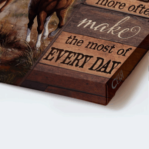 Jesus Landscape Poster: Beautiful Forest & Running Horse Poster Home Decor Gift - Christian Home Decor Gift 1