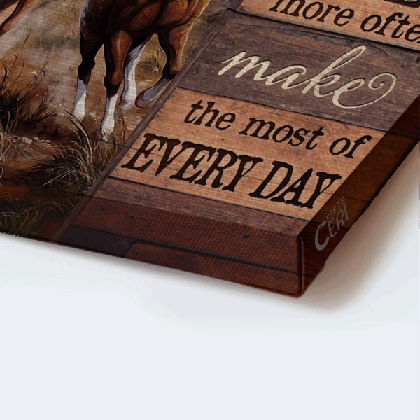 Jesus Landscape Poster: Beautiful Forest & Running Horse  Poster Home Decor Gift – Christian Home Decor Gift