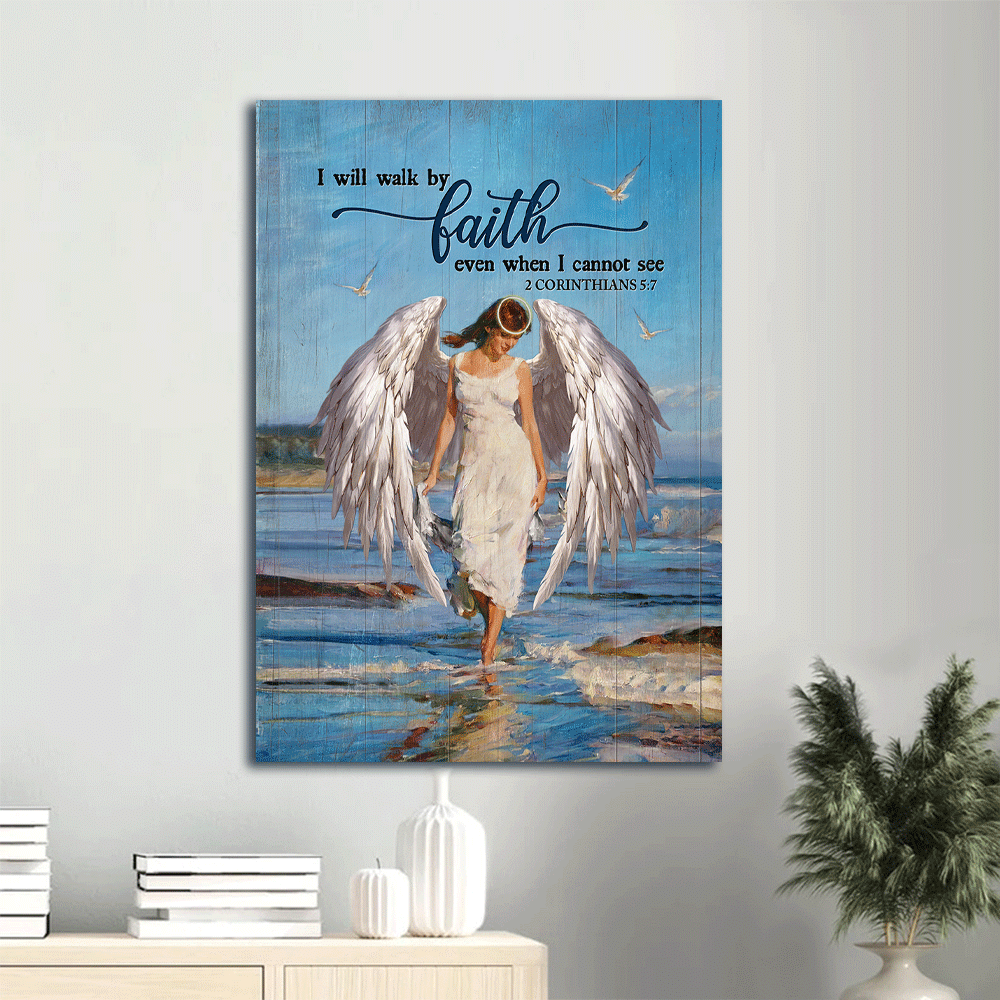 Jesus Portrait Poster: Beautiful Girl with Stunning Angel Wings & Ocean View Poster Home Decor Gift – Perfect Christian Gift for Faith Walkers Jesus Portrait Poster: Beautiful Girl with Stunning Angel Wings & Ocean View Poster Home Decor Gift – Perfect Christian Gift for Faith Walkers