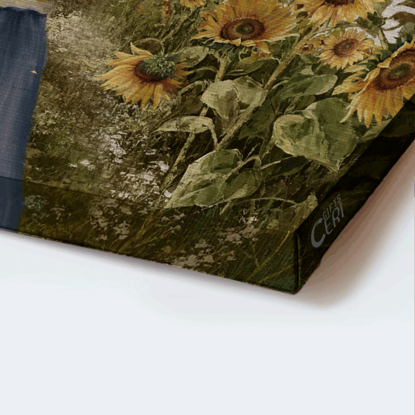 Jesus Landscape Poster Home Decor Gift – Beautiful Girl Sunflower Field Hummingbirds  Poster Home Decor Gift – Christian Gift for Life s Journey