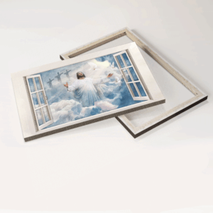 Heavenly Jesus Landscape Poster Home Decor Gift - Christian Poster Home Decor Gift Art with Holy Spirit Dove 3