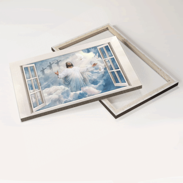 Heavenly Jesus Landscape Poster Home Decor Gift – Christian  Poster Home Decor Gift Art with Holy Spirit Dove