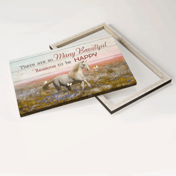 Jesus Landscape Poster Home Decor Gift – Beautiful Flower Field White Horse White Butterfly – Gift For Christian