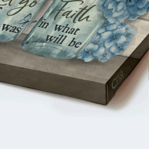 Jesus Landscape Poster Home Decor Gift - Beautiful Flower Vase & Butterfly Poster Home Decor Gift - Christian Gift - Accept What Is Let Go 1