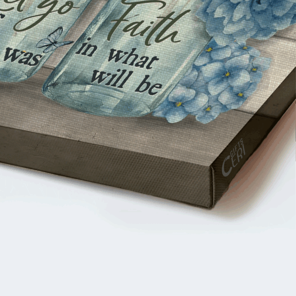 Jesus Landscape Poster Home Decor Gift – Beautiful Flower Vase & Butterfly  Poster Home Decor Gift – Christian Gift – Accept What Is Let Go
