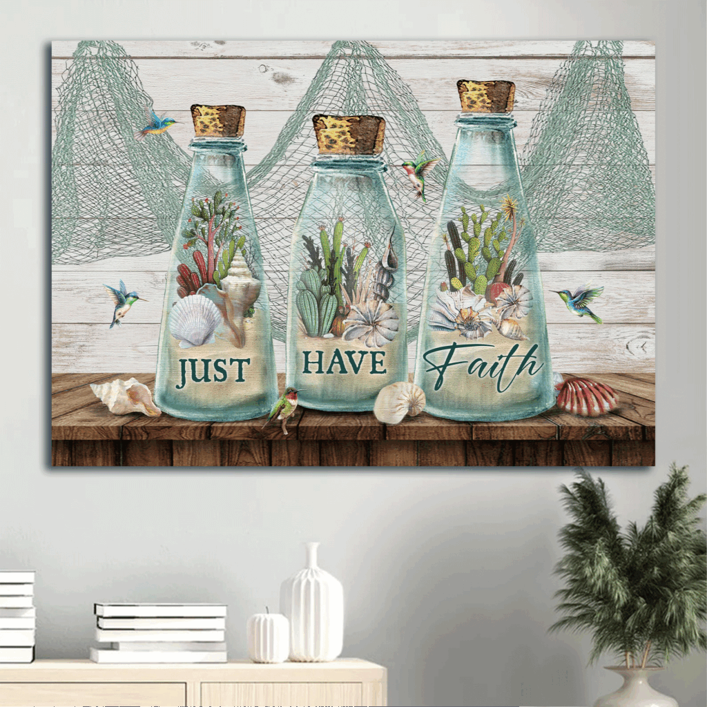 Jesus Landscape Poster Home Decor Gift – Beautiful Summer Cactus Painting – Gift For Christian – Just Have Faith Jesus Landscape Poster Home Decor Gift – Beautiful Summer Cactus Painting – Gift For Christian – Just Have Faith