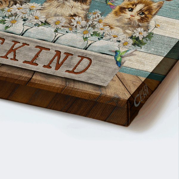Jesus Landscape Poster Home Decor Gift – Beautiful Cat Drawing Daisy Field Hummingbird – Gift For Christian
