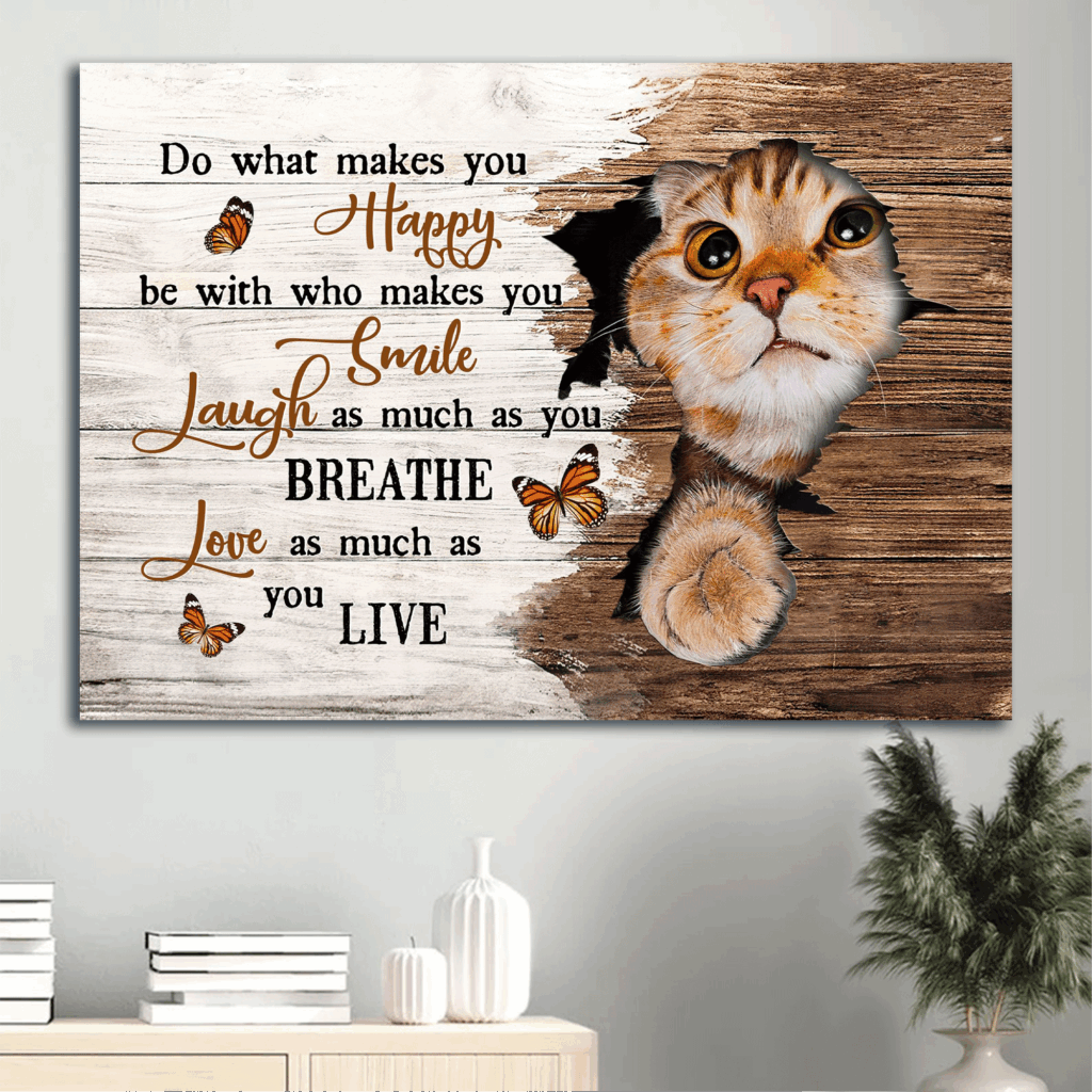 Jesus Landscape Poster Home Decor Gift – Beautiful Cat and Orange Butterfly Wall Art for Christian Home Decor – Love as Much as You Live Jesus Landscape Poster Home Decor Gift – Beautiful Cat and Orange Butterfly Wall Art for Christian Home Decor – Love as Much as You Live