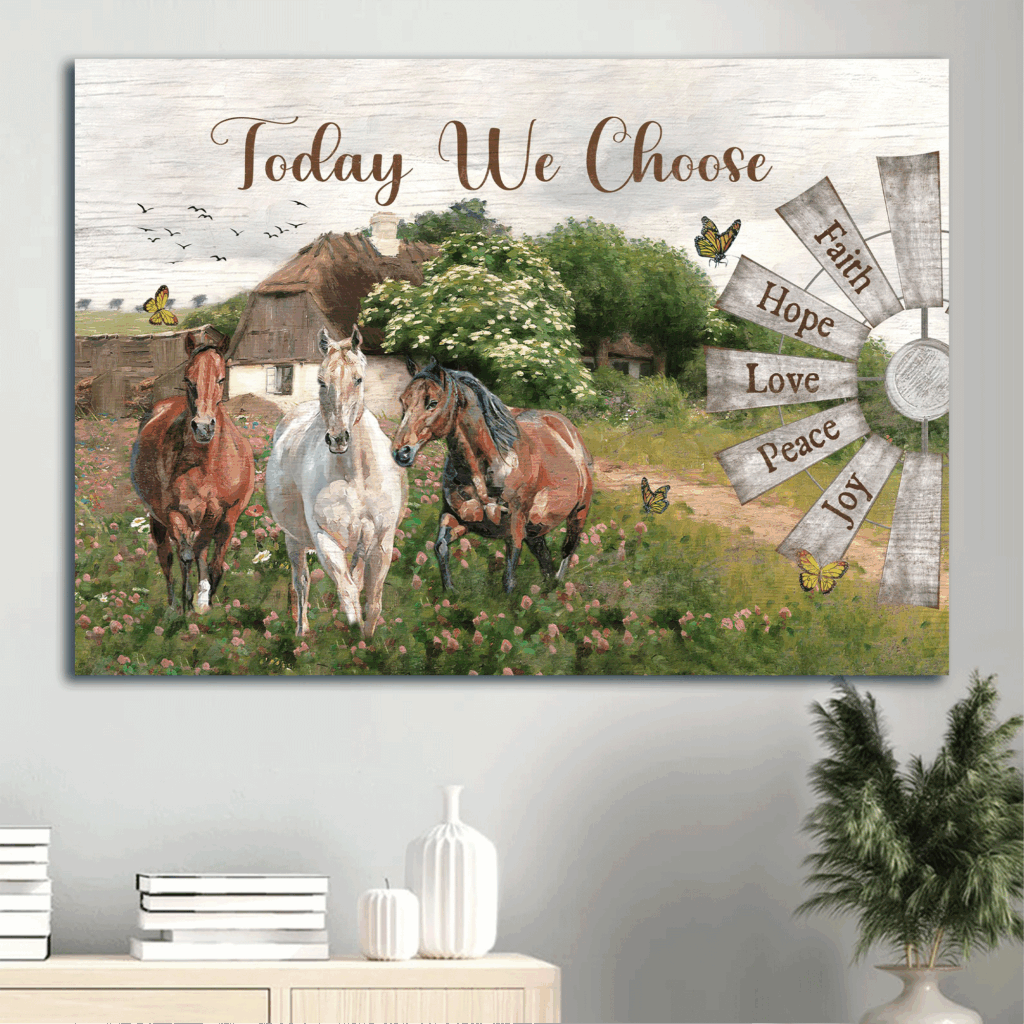 Jesus Landscape & Windmill Poster – Christian Home Decor Gift with Dream Horses – Choose Joy Today Jesus Landscape & Windmill Poster – Christian Home Decor Gift with Dream Horses – Choose Joy Today