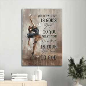 Christian Gift: Jesus Portrait Poster with Ballet Painting and White Butterfly - Beautiful Night Portrait Home Decor