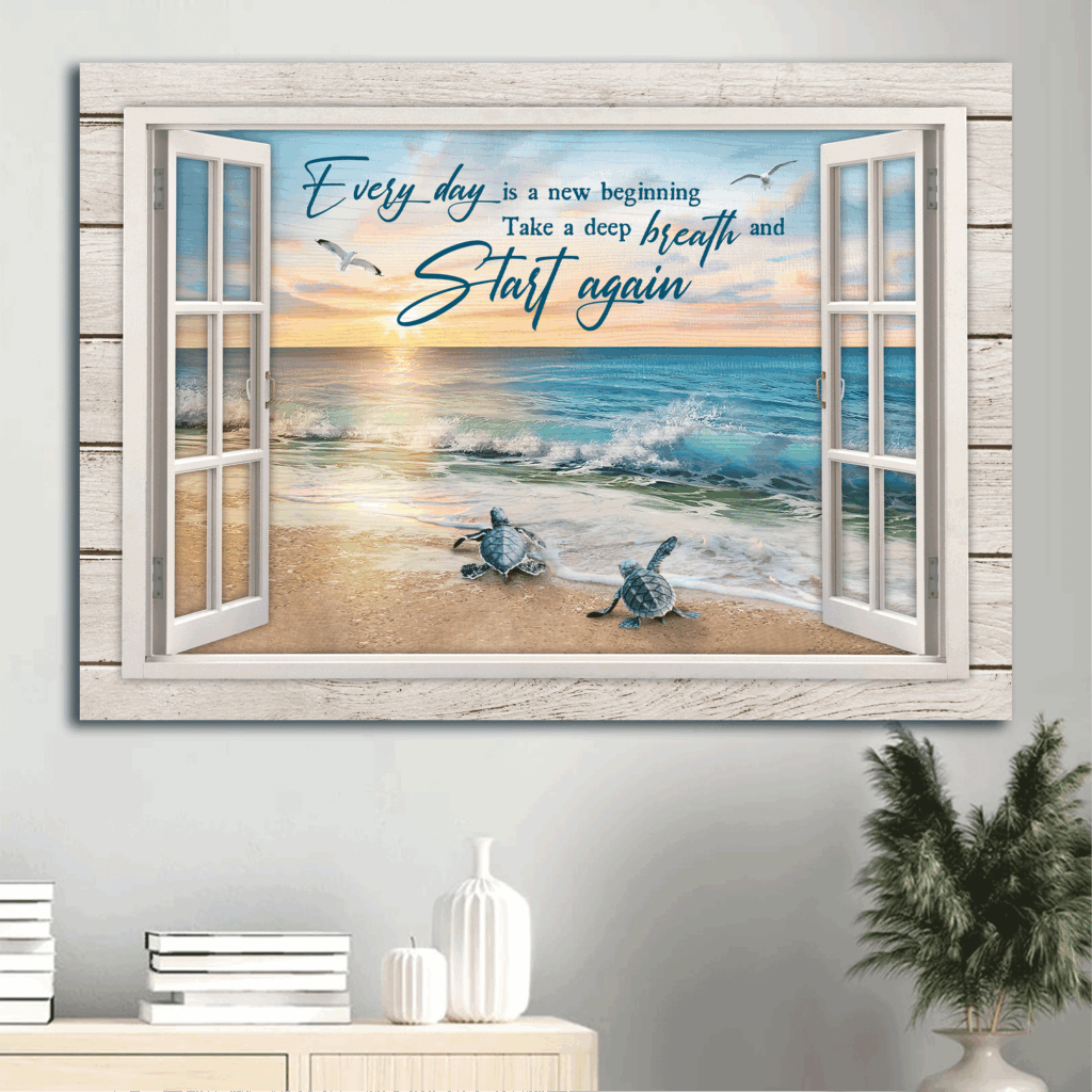Jesus Landscape Poster – Beach Painting with Sea Turtles and Inspirational Quote – Christian Home Decor Gift Jesus Landscape Poster – Beach Painting with Sea Turtles and Inspirational Quote – Christian Home Decor Gift