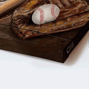 Christian Baseball Poster: Jesus Landscape Home Decor Gift with Encouraging Quote 3