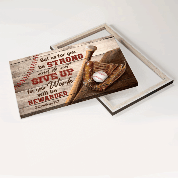 Christian Baseball Poster: Jesus Landscape Home Decor Gift with Encouraging Quote