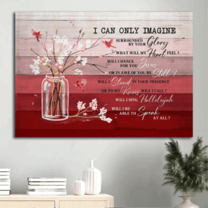 Christian Home Decor Gifts: Jesus & Cardinal Landscape Posters - Baby Flower Painting I Can Only Imagine