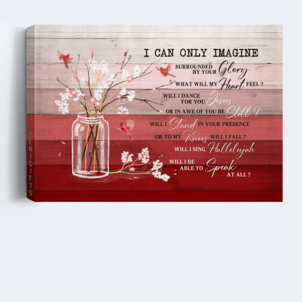 Christian Home Decor Gifts: Jesus & Cardinal Landscape Posters – Baby Flower Painting I Can Only Imagine
