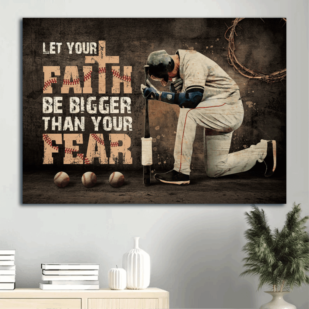 Jesus & Baseball Landscape Poster: Let Your Faith Shine – Perfect Christian Gift Jesus & Baseball Landscape Poster: Let Your Faith Shine – Perfect Christian Gift