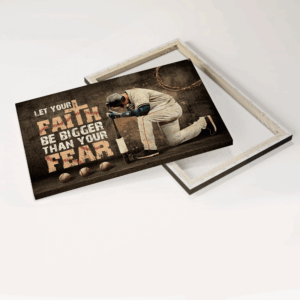Jesus & Baseball Landscape Poster: Let Your Faith Shine - Perfect Christian Gift 3