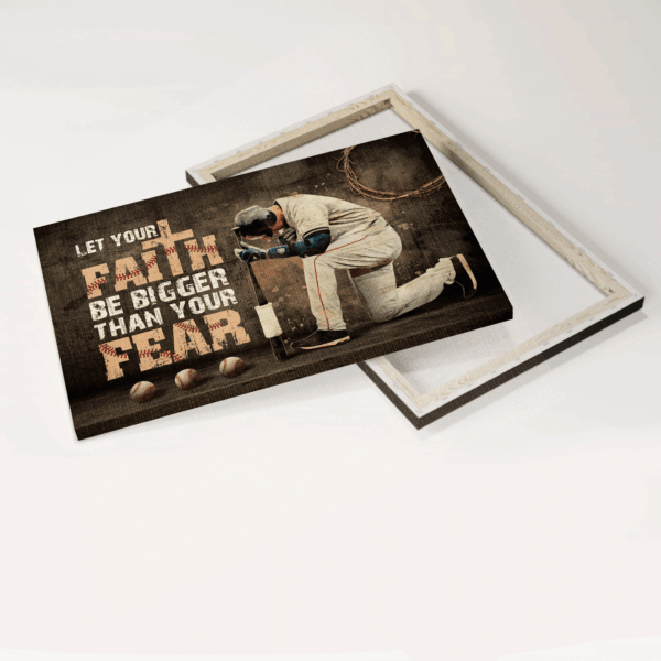 Jesus & Baseball Landscape Poster: Let Your Faith Shine – Perfect Christian Gift