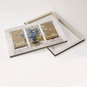 Christian Home Decor Gift Set - Jesus Landscape Poster Watercolor Butterfly Just Breathe White Window - Perfect Gift for Christians 1