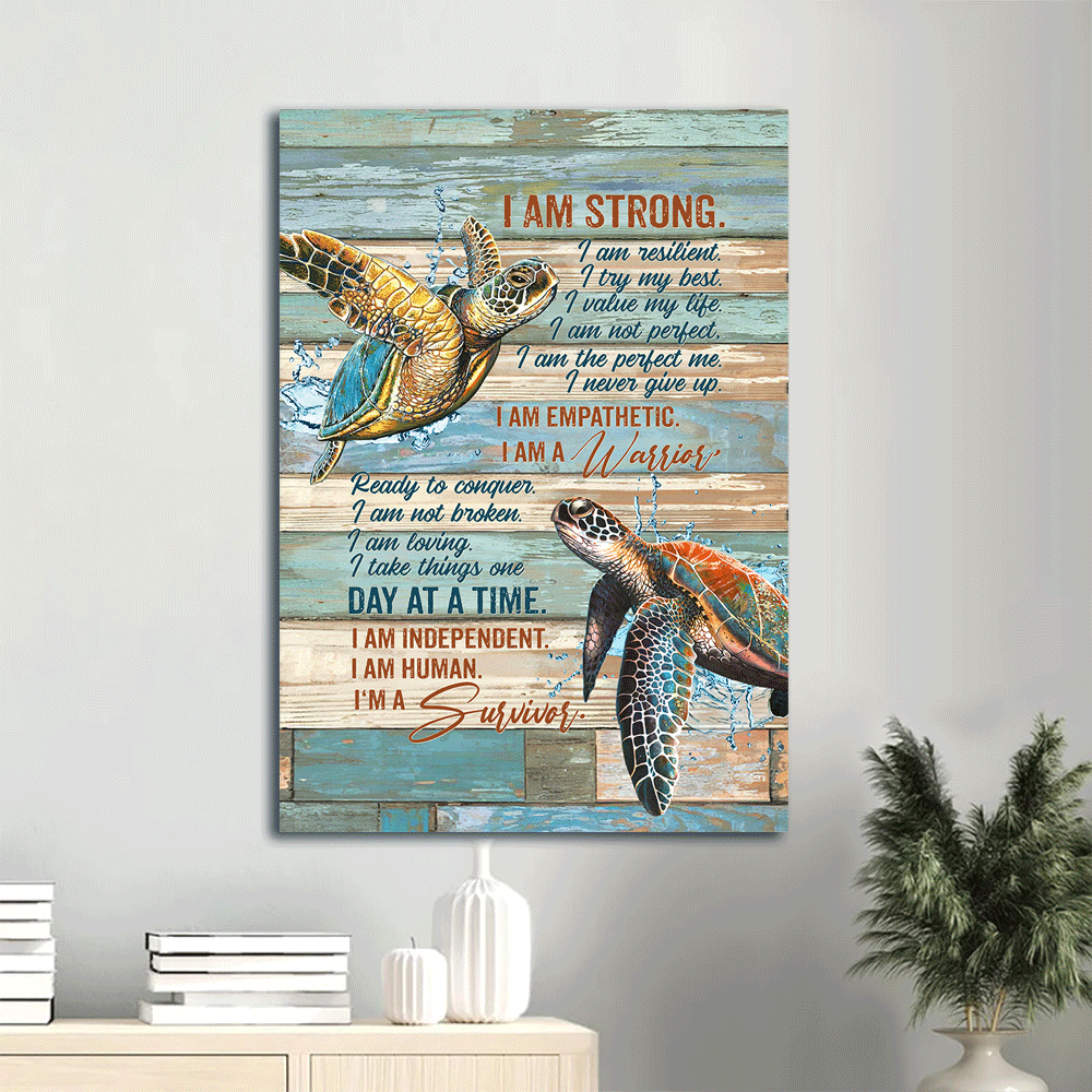 Jesus Portrait & Sea Turtle Painting Poster Home Decor Gift for Christian – Strong Survivor Jesus Portrait & Sea Turtle Painting Poster Home Decor Gift for Christian – Strong Survivor
