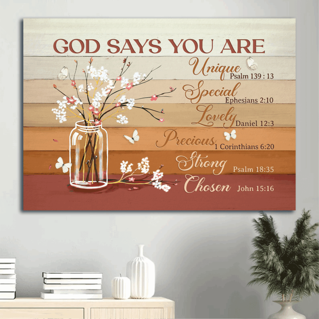 Jesus Landscape Poster Home Decor Gift – Christian Baby Cotton Flower & Butterfly Art Jesus Landscape Poster Home Decor Gift – Christian Baby Cotton Flower & Butterfly Art