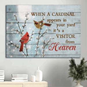 Jesus Landscape Poster Home Decor Gift - Baby Flower & Cardinal Painting for Christian Home Décor
