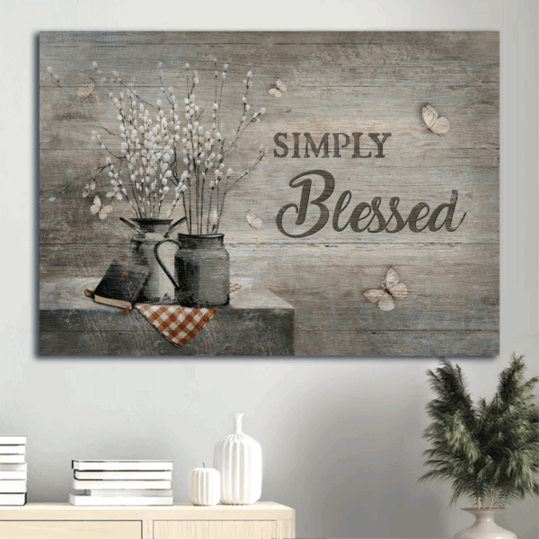 Christian Home Decor Gifts: Jesus Landscape Bible & Butterfly Posters – Simply Blessed Gift