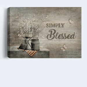 Christian Home Decor Gifts: Jesus Landscape Bible & Butterfly Posters - Simply Blessed Gift 3