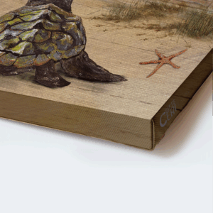 Christian Home Decor Gift: Jesus Landscape Poster with Baby Turtle Sunrise Ocean and Sand Beach - Beautiful Destinations 1