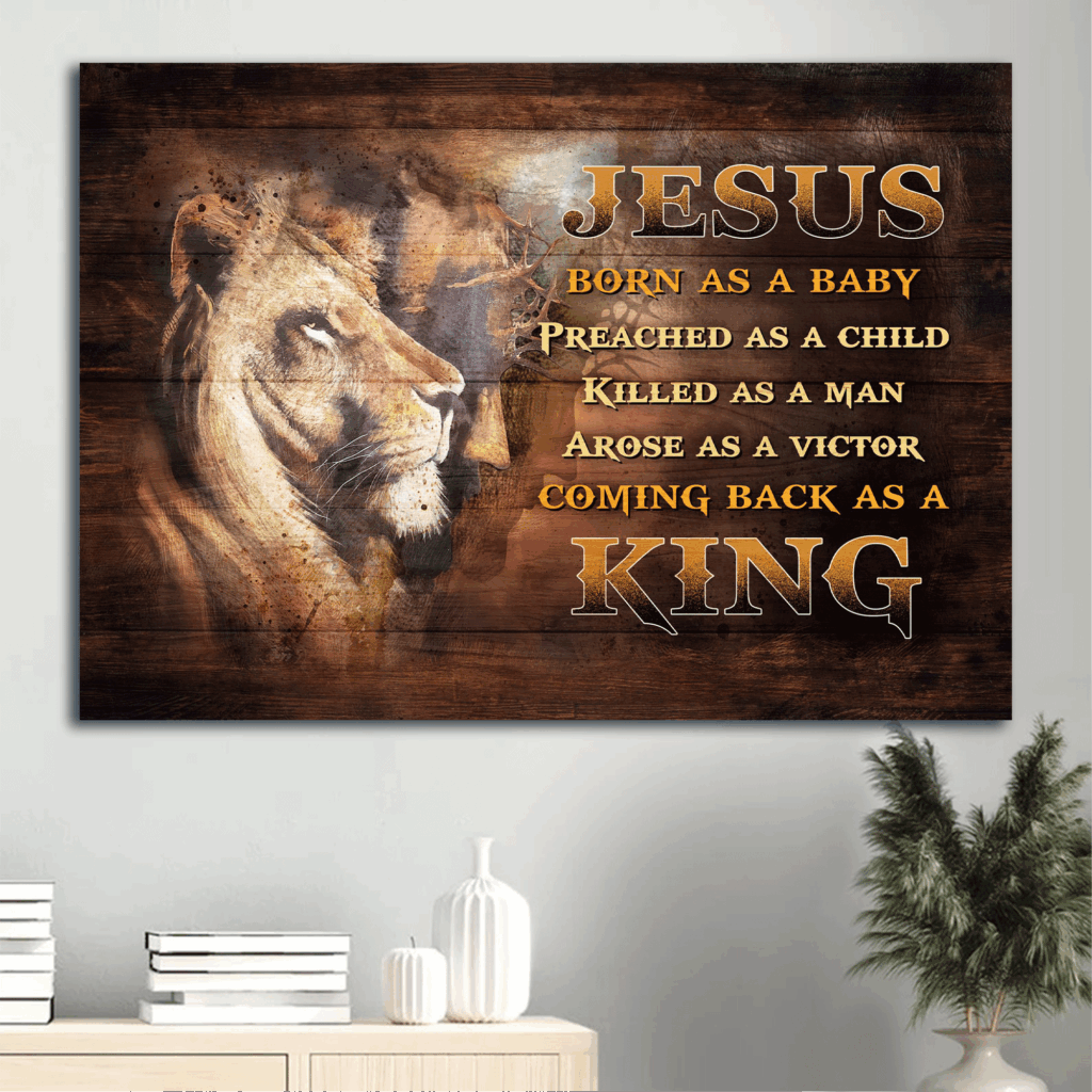Jesus Lion Landscape & Painting Poster Home Decor Gift – Christian King Reborn Jesus Lion Landscape & Painting Poster Home Decor Gift – Christian King Reborn