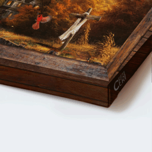 Autumn Forest Jesus Landscape Poster - Unique Home Decor Gift for Christian - Red Cardinal Old Ladybug Car - Today I Choose Joy 1