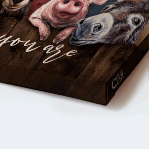 Jesus Landscape Poster: Animal Farm Painting Home Decor Gift for Christian & Farm Lover 3