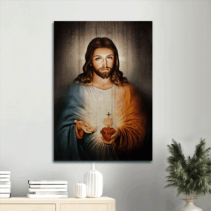 Stunning Jesus Portrait Poster Home Decor Gift - Amazing Drawing for Christians
