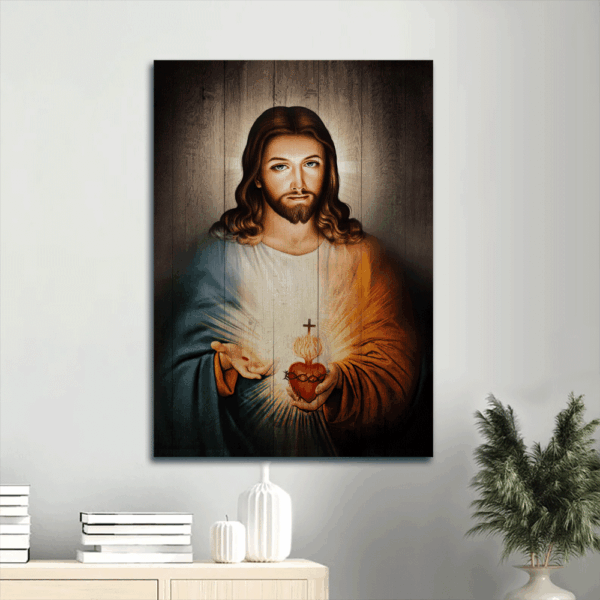 Stunning Jesus Portrait Poster Home Decor Gift – Amazing Drawing for Christians