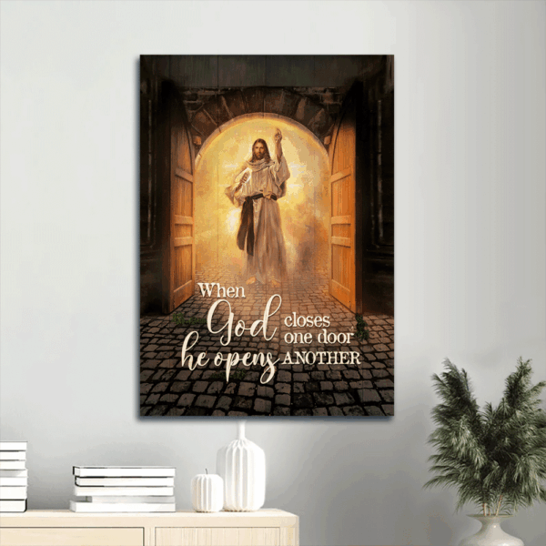 Jesus Portrait Poster Home Decor – Amazing Painting with Infinite Halo – Gift for Christian